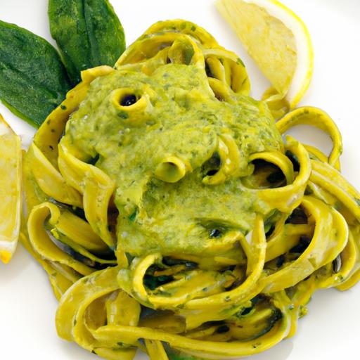 Velvety Cream and Spinach Pasta: ⁣A lush Green delight
