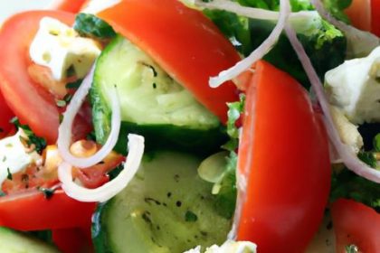 Fresh Twist: Tomato, Cucumber & Feta Salad Delight